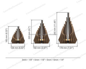 Artistic Wooden Handmade <b>Tea</b> Light Holder for Wedding Gift, Festive Decoration, and Interior Lighting - Product Image 5