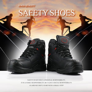 Bottes de moto d'hiver pour hommes |   Bottes de protection professionnelles en cuir véritable, à lacets, antidérapantes - Product Image 3