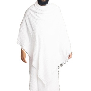 Vente directe usine – Nouveauté : Ensemble de prière 2 pièces en coton 100 % de haute qualité pour le Hajj et l'Omra (Ahram/Ihram) – Cadeau idéal pour le Ramadan - Product Image 1