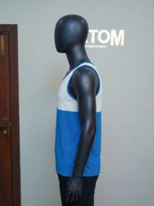 Débardeur de sport pour homme, qualité supérieure, été, décontracté, fitness, sans manches, coton et polyester, séchage rapide, personnalisable - Product Image 2