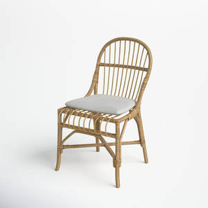 เก้าอี้สานด้านข้างสำหรับที่นั่งรับประทานอาหารเน้นการออกแบบผ้าทอ - Product Image 4