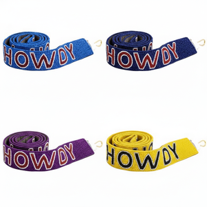 HOWDY sac à bandoulière d'inspiration occidentale fabriqué à la main perlage complexe Design Durable bandoulière en coton brodé cadeau perlé - Product Image 3