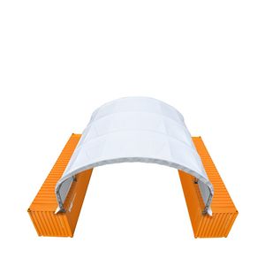 Telo di copertura in PVC da 17 once per container con doppia tralicciatura 30FT X 20FT, resistente, TMG DT3020C - per ripostiglio attrezzi o capannone di stoccaggio - Product Image 6