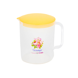 1L BPA Free Eco-Friendly PP Transparent Modern Floral Pattern Plastic Water Bottle Lid Boiling Water Safe Gym Party Picnics <b>Tea</b> - Product Image 6