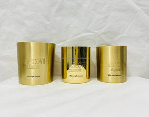Wholesale Custom Brass Luxury Candle <b>Jars</b> With Polished Finished Home <b>Decor</b> Handmade Round Metal Empty Candle <b>Jars</b> & Holders - Product Image 3