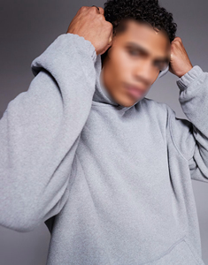 Sudadera con Capucha Personalizada de 400 GSM, 100% Algodón, Talla Grande, Estilo Urbano para Invierno, para Hombre, Forro Polar Premium, Alta Calidad, a la Moda - Product Image 6