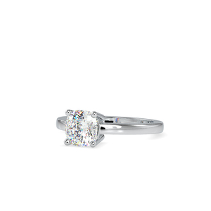 S925 <b>Silver</b> Square Pillow Shape Center Diamond <b>Wedding</b> Statement <b>Women</b> Moissanite <b>Ring</b> - Product Image 2