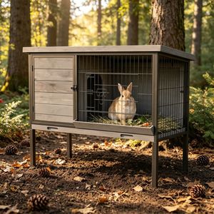 Recinto per Animali in Metallo Solido, Gabbia per Cani da Esterno con Chiusura a Bottone - Product Image 1