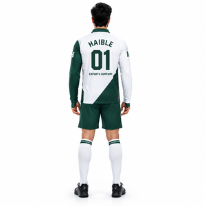 Men's Custom Field Hockey Goalkeeper Jersey-180GSM Recycled Polyester Long Sleeve Soccer Goalie <b>Shirt</b> OEM - Product Image 2
