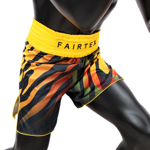 Shorts de boxe Fairtex pour hommes en satin léger de qualité supérieure, respirants, à séchage rapide, pour l'entraînement et la compétition, sublimation - Product Image 3