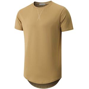 T-shirt long pour homme de qualité garantie, coupe décontractée, en coton 230 GSM, idéal pour l'été, fabrication OEM sur mesure - Product Image 4