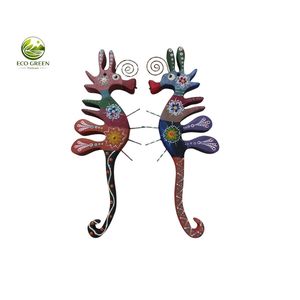 Arte de Pared de Peces de Madera Pintado a Mano, Escultura de Animales Marinos Coloridos, Arte Decorativo Ecológico con Protección UV - Product Image 4
