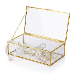Customized Glass Storage <b>Box</b> With Metal Frame For Jewelry Organizers And Storage Use Glass <b>box</b> - Product Image 5