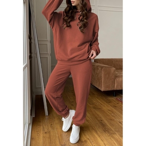 Women's Casual <b>Oversized</b> Tracksuit Set Lightweight Hooded Sweatshirt <b>Jogger</b> Pants Breathable Training Streetwear Athleisure Wear - Product Image 4