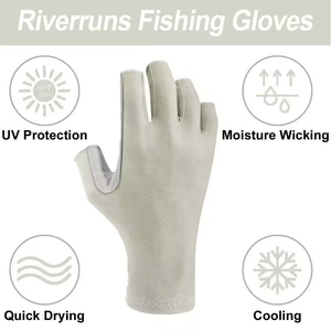Gants de pêche d'été imperméables OEM pour sports de plein air, logo personnalisé, matériau polyester, prix de gros, service d'usine - Product Image 2