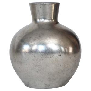 Florero de Metal de Diseño Moderno, Acabado Plateado, Alta Calidad, Estilo Contemporáneo, Jarrones y Macetas, Artículos de Decoración para el Hogar - Product Image 2