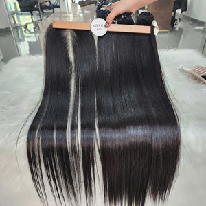 ผมตรงแบบ Bone Straight คุณภาพสูงแบบ Super Double Drawn พร้อมเชือกผูกผมสีธรรมชาติ ผมแท้ 100% สำหรับผู้หญิงผิวสี - Product Image 3