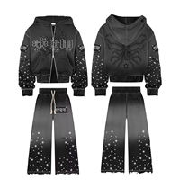 Survêtements à capuche en coton 100% écologiques avec logo personnalisé, tissu French Terry, streetwear décontracté d'hiver pour hommes, légers et coupe-vent