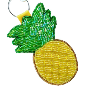 <b>Summer</b> New Collection Beaded Embroidery Fruits Design Handmade Keychain Fashionable Keychains for Gift - Product Image 6