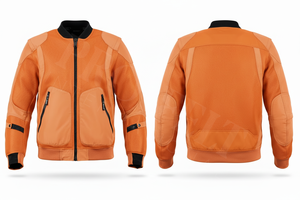 Pro Felt Custom Clothing Motorcycle Riding Jacket Breathable Protective Armor Mesh Leather Hybrid Street Safety Biker Zip Jacket - Product Image 4