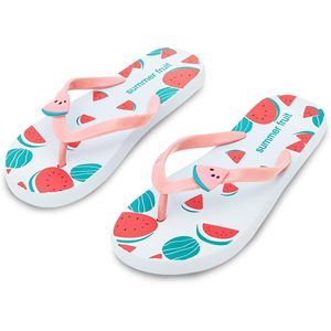 Chanclas de Playa Ligeras para Mujer con Diseño de Sandía Rosa y Estampado de Frutas de Verano, Suela de EVA, Venta al Por Mayor - Product Image 1