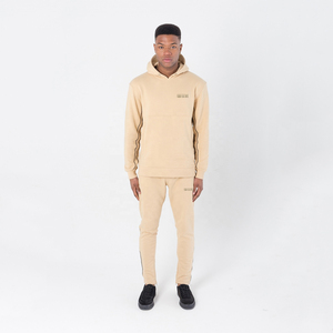 ชุดเซ็ตฮู้ดดี้พูลโอเวอร์ผู้ชายคุณภาพสูงแบบซันเฟดปี 2026 และกางเกงวอร์มขาบาน สไตล์สตรีทแวร์ แทรคสูท ชุดวอร์มแบบแอซิดวอช - Product Image 4