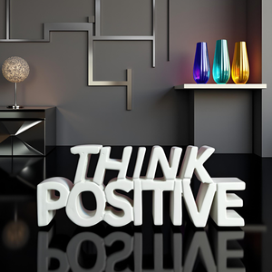 Artículo Decorativo de Mesa con Diseño Motivacional y Estético, para el Hogar, Estudio u Oficina, Decoración de Habitaciones, Pintado en Blanco - Product Image 5