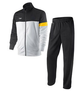 Survêtement noir et rose à fermeture éclair intégrale / Ensemble de survêtement composé d'un haut et d'un pantalon avec votre propre design et logo - Product Image 5