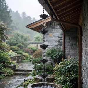 Chaîne de pluie moderne pour l'extérieur, pour drainage décoratif de l'eau - Product Image 6