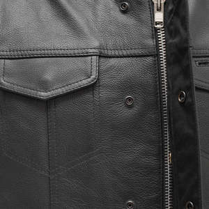 Gilet de moto en cuir pour homme Blaster - Product Image 4