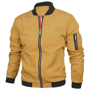 Best Quality <b>Men's</b> Windproof Solid Color Outdoor <b>Jacket</b> Bomberjacke Comfortable <b>Men</b> Bomber <b>Jacket</b> - Product Image 4
