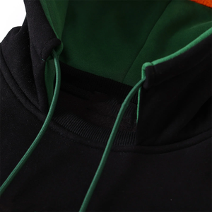Sudadera con Capucha de Alta Calidad FAMU Negra para Fraternidad, con Pedrería, Algodón, Estampado Animal Personalizado en el Pecho, Venta al por Mayor de Invierno 2026 - Product Image 4