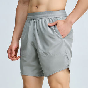 Pantalones Cortos Casuales de Lona de Poliéster/Algodón para Hombre, con Logotipo Personalizado, Cierre con Cordón, Cintura Media, Largos hasta la Rodilla, Ecológicos y Transpirables - Product Image 6