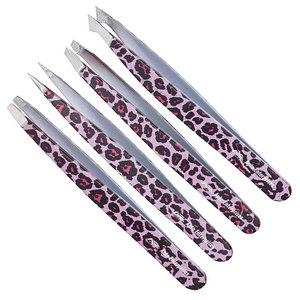 Pinzas de Precisión Ecológicas para Cejas, Vello Encarnado y Barba, Kit de Pinzas para Cejas con Estuche de Transporte, Acero Inoxidable - Product Image 3