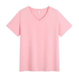 Camiseta de Manga Larga para Mujer, Cuello Mandarín, Color Sólido, Seda/Algodón, Corte Ajustado, Casual, Suave y Transpirable, con Logotipo - Product Image 1