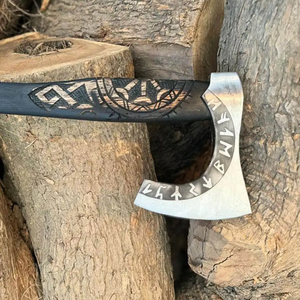 ขวานบุชคราฟท์เหล็กกล้าคาร์บอนทำมือ LEGACY BLADES ด้ามไม้ เครื่องมือตัดไม้ ผู้ผลิตจากโรงงาน - Product Image 3