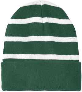 Custom Wholesale <b>Men</b> Women Striped Knit Beanie Hat <b>Winter</b> Warm Cuffed Skull <b>Cap</b> Soft Acrylic Outdoor Sports Slouchy Knit Hats - Product Image 3
