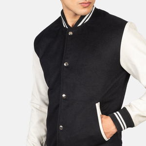 Varsity <b>Jacket</b> For <b>Men</b> Classic Baseball Style With Bold <b>Letter</b> Patches And Ribbed Cuffs Perfect <b>Jacket</b> - Product Image 6