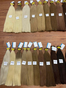 Extensions de cheveux naturels lisses de luxe en gros, 100% cheveux humains vierges vietnamiens, pour la vente en gros et les salons de coiffure - Product Image 4