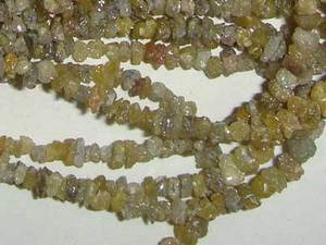 Cuentas de Diamante Amarillo Irregulares sin Cortar, Cuentas de Diamante Sueltas, Hilo de 15 Pulgadas, Proveedor a Granel, Precio de Fábrica, Gema de Alta Calidad - Product Image 2