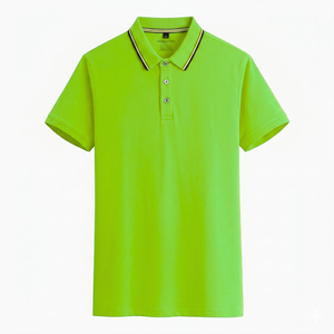 Polo en piqué pour homme avec logo personnalisé, respirant, en coton, manches courtes, polos de golf de haute qualité, polos de sport personnalisables - Product Image 1