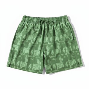 Pantalones Cortos de Ciclismo para Hombre, Cintura Media, Elásticos, para Yoga y Fitness, Compresión, Tela Oxford de Lino/Algodón, Transpirables, Estilo Urbano, Personalizados - Product Image 1