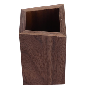 Porte-crayons en bois, support à stylos, organisateur de bureau en bois fait main, rangement de papeterie pour la maison, le bureau, l'école, décoration de table - Product Image 6