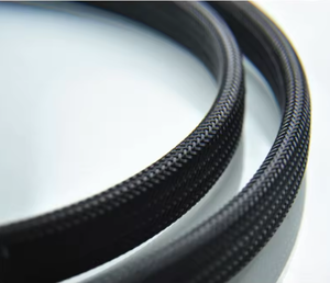 Manchon de câble tressé en nylon PET extensible, résistant à l'usure et durable, personnalisé pour la protection des fils électriques - Product Image 1