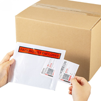 Enveloppe autocollante pour liste de colisage, pochette transparente en plastique pour étiquette de facture d'expédition |   Porte-documents d'envoi scellé et étanche