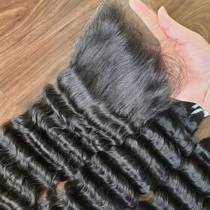 Pelucas Frontales de Cabello Remy de Lujo de 28 Pulgadas, las Más Vendidas de Fábrica en Vietnam, Extensiones de Cabello Humano con Textura Rizada/Ondulada, Todos los Colores, las Mejores - Product Image 1