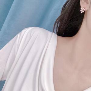 French Retro Style Light Luxury Purple Grape Freshwater Baby <b>Pearl</b> <b>Earrings</b> Niche Temperament - Product Image 4