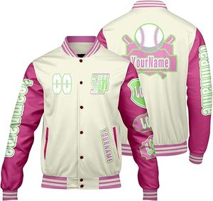 Veste d'hiver confortable pour homme, style Letterman, col montant, logo frontal, coupe-vent, haute qualité, écologique, séchage rapide, respirante - Product Image 1