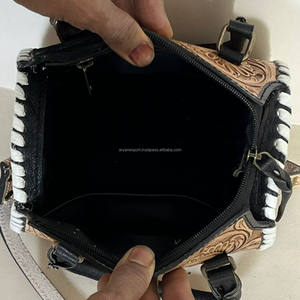 Bolso de Hombro de Cuero Vacuno de Alta Gama para Mujer, Diseño Artesanal, Estilo Vaquero, Bolso de Mano Elegante para Uso Diario - Product Image 6