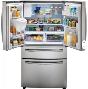 DERNIÈRE NOUVELLE ARRIVÉE 28 Cu. Réfrigérateur intelligent à portes françaises 4 portes avec tiroir FlexZone en acier inoxydable - Product Image 2